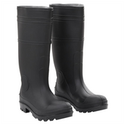 vidaXL Rain Boots Black Size 38 PVC