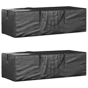 Christmas Tree Storage Bags 2 pcs Black Polyethylene