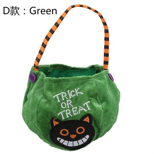 Halloween Candy Bag Decorative Cloth Bag Children's Handheld Pumpkin Bag Gift Bag Prop Accessories Supplies