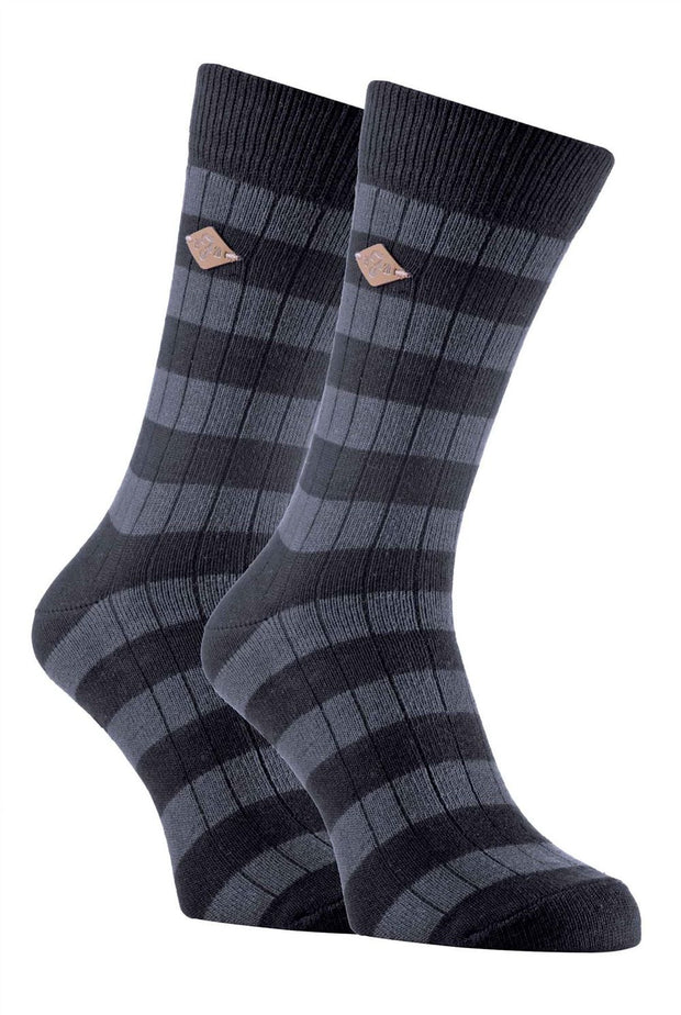 Farah 1920 - 2 Pairs Mens Striped Socks