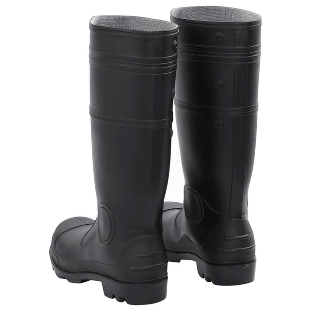 vidaXL Rain Boots Black Size 43 PVC