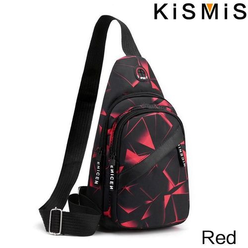 KISMIS New Canvas Bag - Men's and Women's Outdoor Sports Chest Bag, Casual Messenger Shoulder Bag, Sports Arm Bag, Crossbody Bag