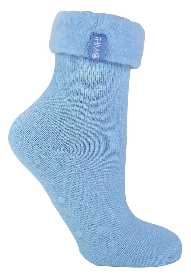 THMO - Ladies Plain Slipper Bed Socks