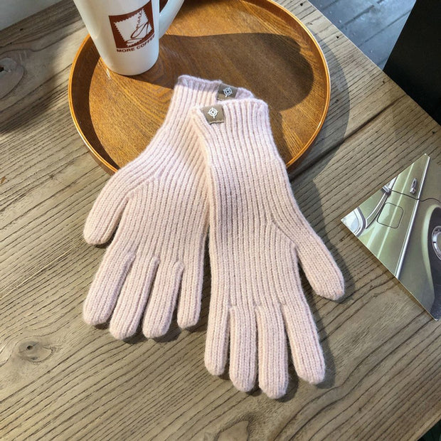 Women's Winter Gloves Cute Plush Warm Riding Gloves Women Solid Gloves Womens Gloves Fluffy Work Kids Winter Gloves