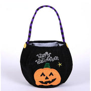 Halloween Candy Bag Decorative Cloth Bag Children's Handheld Pumpkin Bag Gift Bag Prop Accessories Supplies