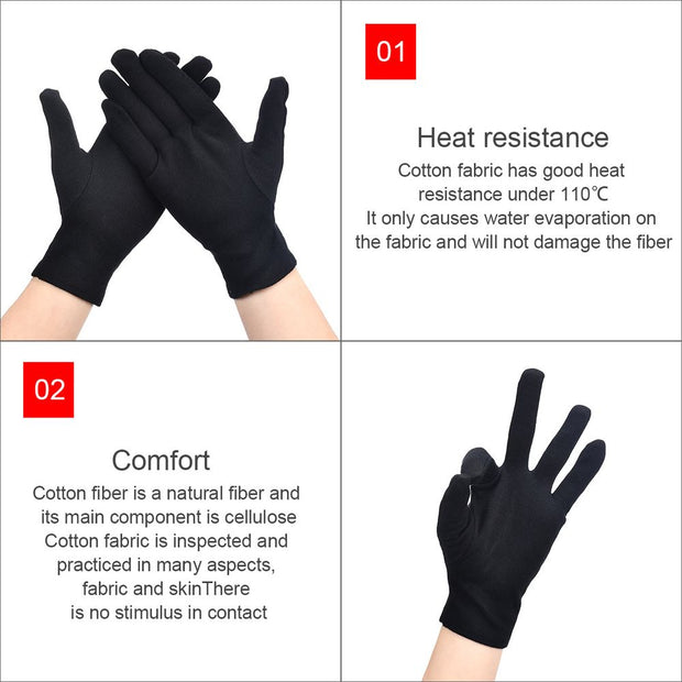 1 Pairs Women Men Gloves Black White Etiquette Thin Gloves Stretch Sunscreen Gloves Dance Tight Jewelry Gloves Driving Gloves