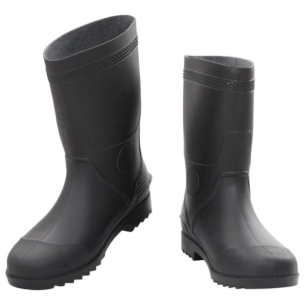 vidaXL Rain Boots Black Size 44 PVC