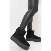 Thick Heel Platform Boots