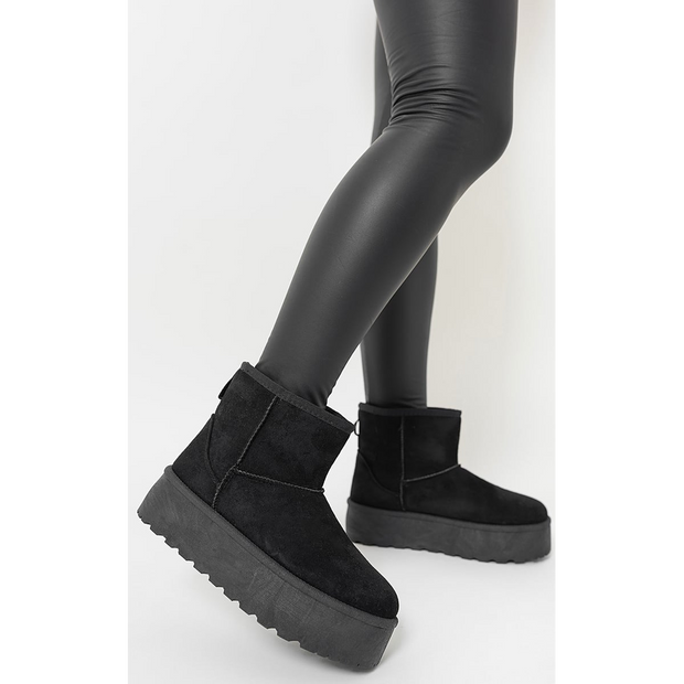 Thick Heel Platform Boots