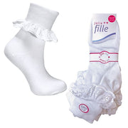 12 Pack Girls Jolie Lace Socks