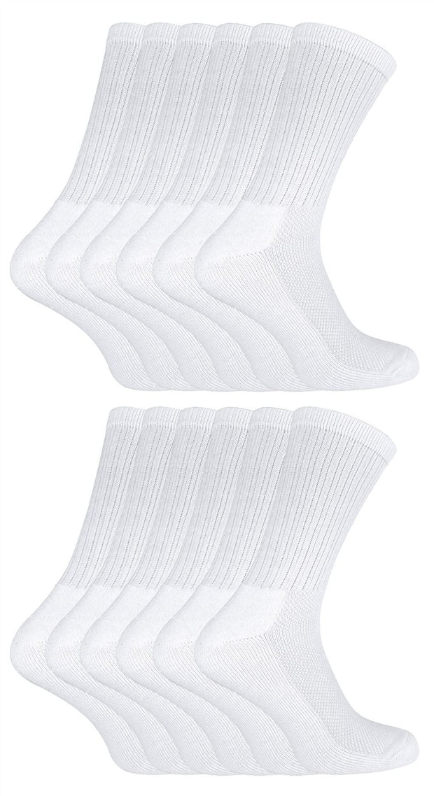 12 Pairs Bamboo Sport Socks