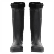 vidaXL Rian Boots with Removable Socks Black Size 45 PVC