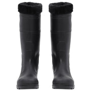 vidaXL Rian Boots with Removable Socks Black Size 43 PVC