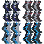 Soxinnabox - 12 Pairs Mens Cotton Socks in a Box