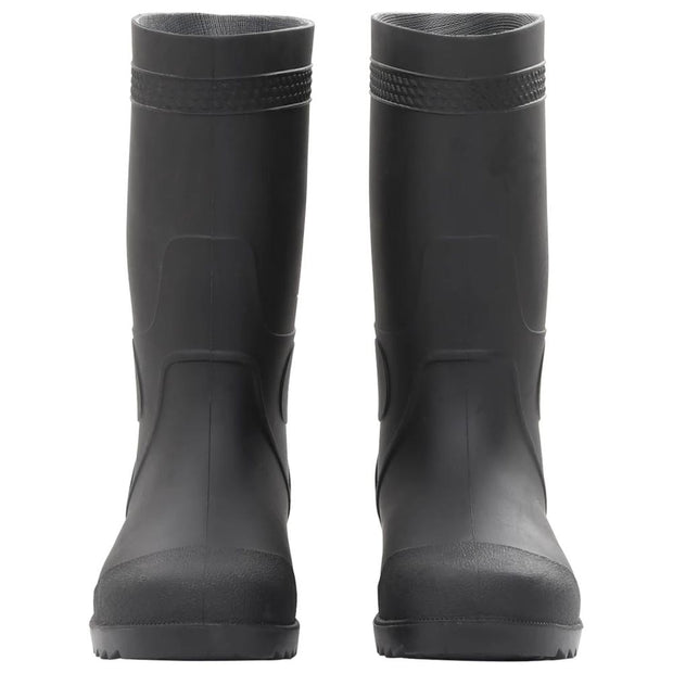 vidaXL Rain Boots Black Size 39 PVC