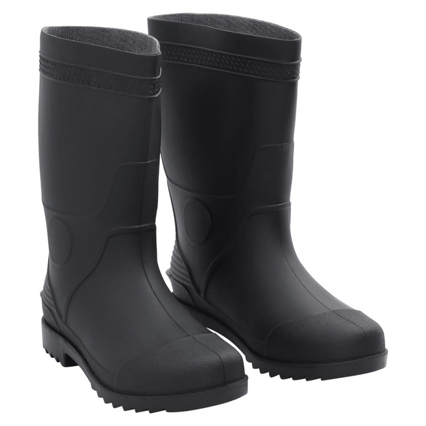 vidaXL Rain Boots Black Size 43 PVC