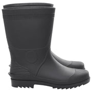 vidaXL Rain Boots Black Size 44 PVC