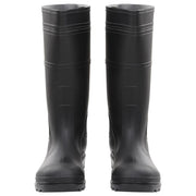 vidaXL Rain Boots Black Size 46 PVC