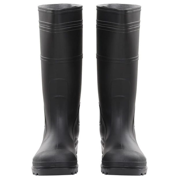 vidaXL Rain Boots Black Size 46 PVC