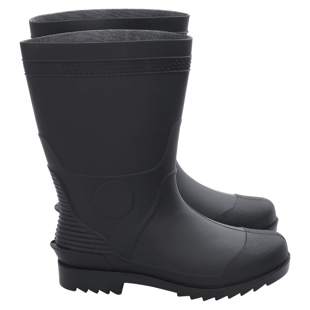 vidaXL Rain Boots Black Size 43 PVC