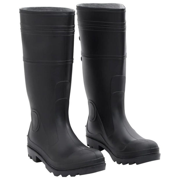 vidaXL Rain Boots Black Size 43 PVC