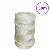 vidaXL Rope 100% Sisal 4 mm 50 m