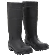 vidaXL Rain Boots Black Size 38 PVC