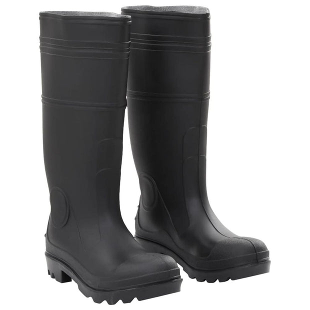 vidaXL Rain Boots Black Size 38 PVC