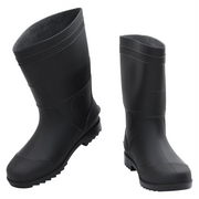 vidaXL Rain Boots Black Size 43 PVC