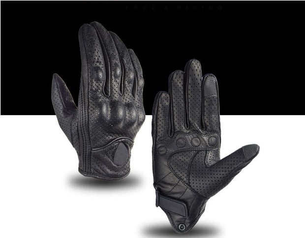 motorcycle accessories Motorcycle Gloves Leather Motocross Gloves Motorcyclist Protection Goatskin Touchscreen Gloves