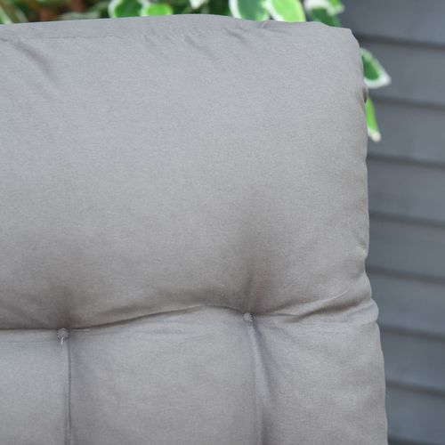 Outsunny 2 PCS Reclining Zero Gravity Chair Folding Lounger Cushion Dark Grey