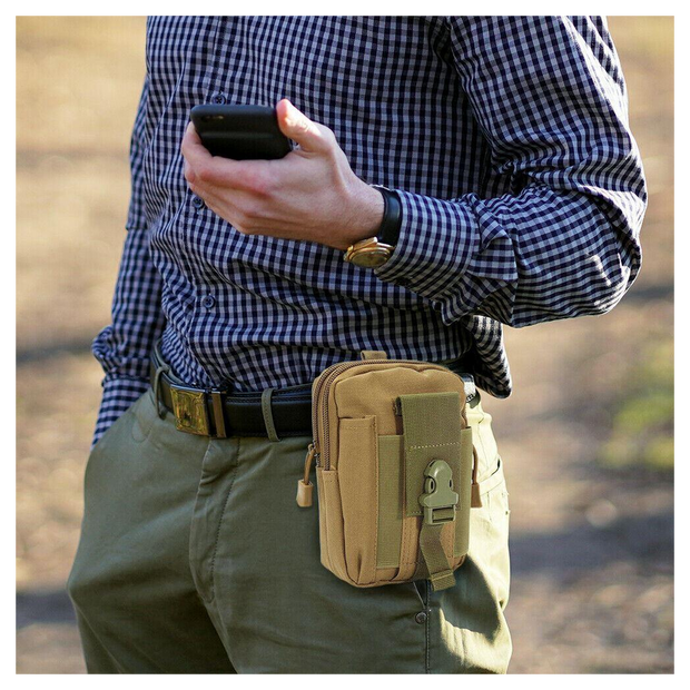 Flo Universal Outdoor Pouch Utility Gadget Waist Bag with Cell Phone Holster