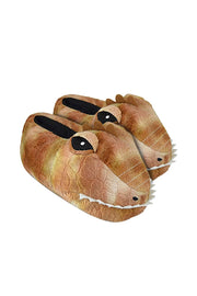 Kids Dinosaur Head Slippers