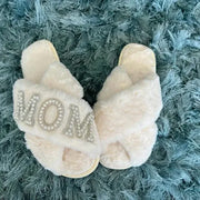 Bride Mrs mom Slippers Bachelorette Party Bridal Shower wedding engagement girls night Bach weekend Decoration honeymoon Gift