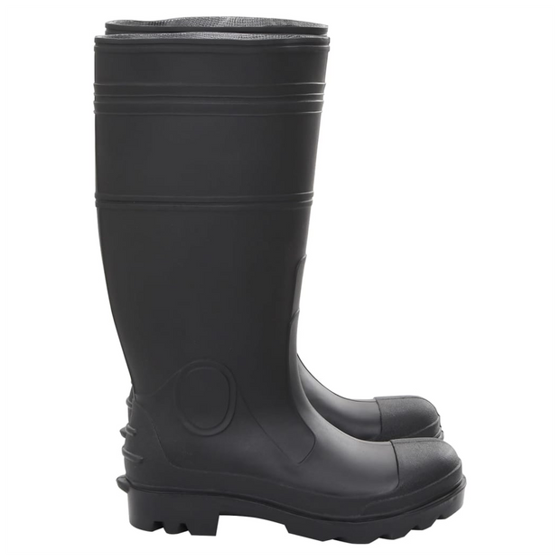 vidaXL Rain Boots Black Size 38 PVC