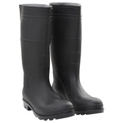 vidaXL Rain Boots Black Size 38 PVC