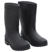 vidaXL Rain Boots Black Size 38 PVC