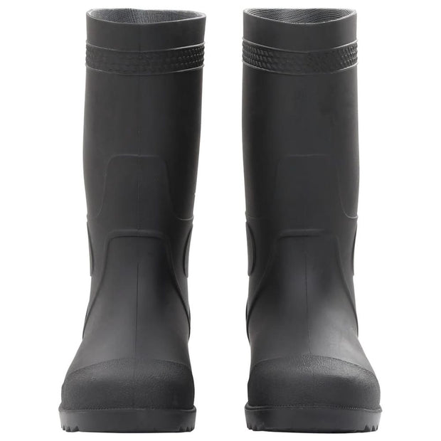 vidaXL Rain Boots Black Size 38 PVC