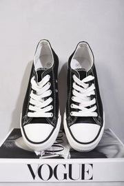 Platform Low Top Lace Up Trainers