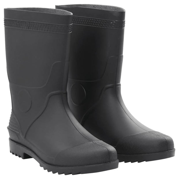 vidaXL Rain Boots Black Size 45 PVC