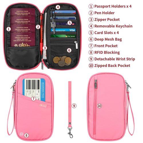 VINSANI DELUXE PASSPORT ORG PINK 1010326