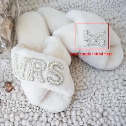 Bride Mrs mom Slippers Bachelorette Party Bridal Shower wedding engagement girls night Bach weekend Decoration honeymoon Gift