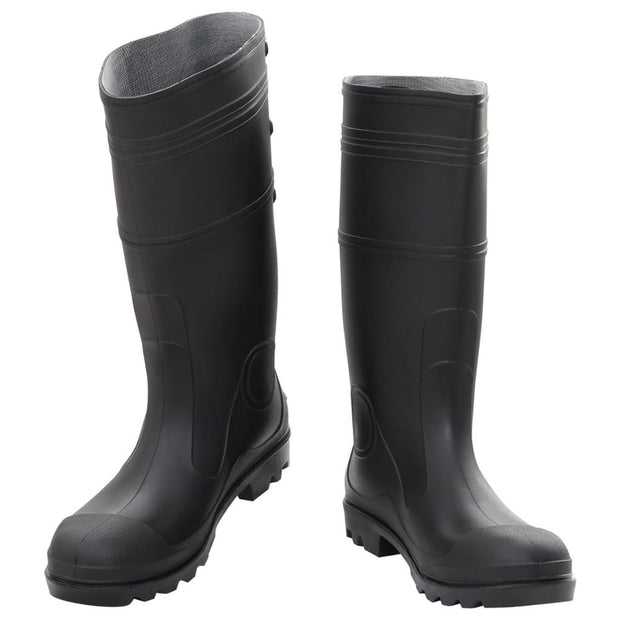 vidaXL Rain Boots Black Size 46 PVC