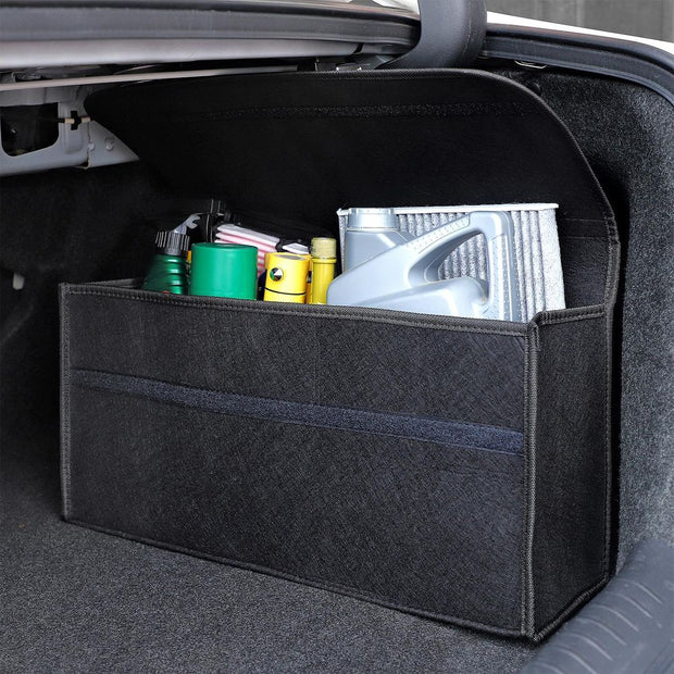 Dark Grey / Black Anti Slip Car Trunk Boot Storage Organiser Case Tool Bag - Suitable for All Vehicles