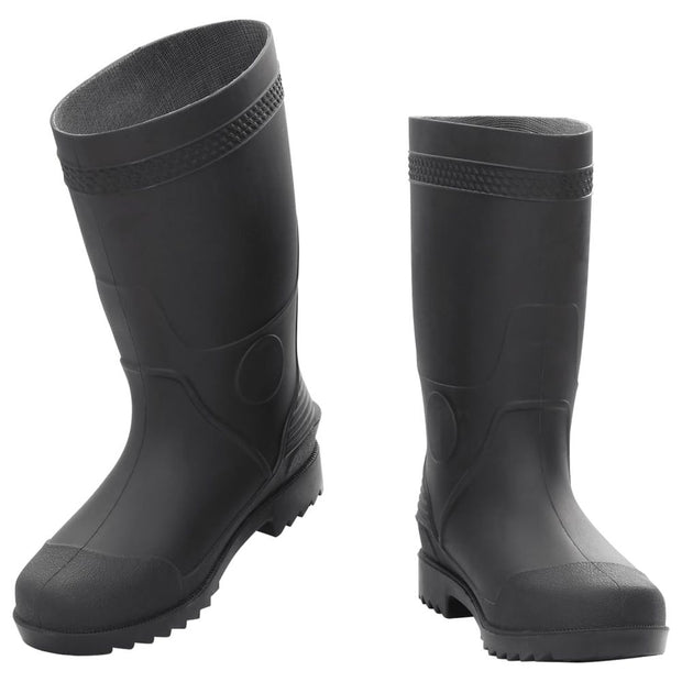 vidaXL Rain Boots Black Size 38 PVC