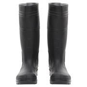 vidaXL Rain Boots Black Size 40 PVC