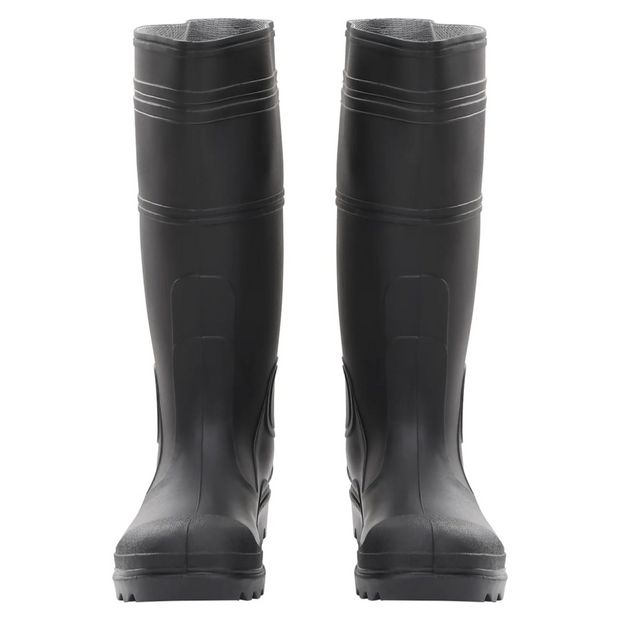 vidaXL Rain Boots Black Size 40 PVC