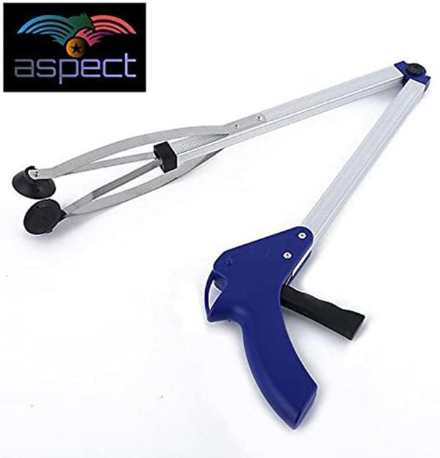 Foldable Pick Up Tool Grabber Reacher Stick Reaching Grab Extend Reach 3 Feet