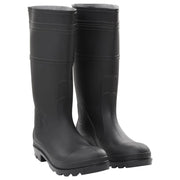 vidaXL Rain Boots Black Size 46 PVC