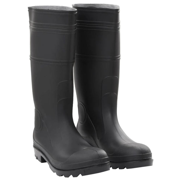 vidaXL Rain Boots Black Size 46 PVC